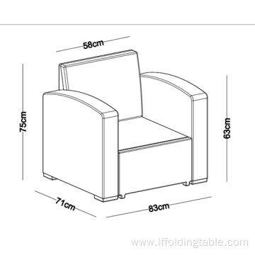 4 Seater PP Outdoor Sofa Set